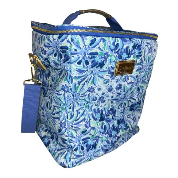 Lilly Pulitzer Insulated Wine Carrier Cooler with Adjustable Strap - Picture 1 of 6